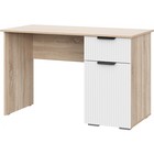 Компьютерный стол Стокгольм СТП03-1200 дуб сонома/ЛДСП, пломбир 120х57х75 см  (артикул 10509305)  большой выбор товаров оптом и в розницу по низким ценам с доставкой