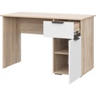 Компьютерный стол Стокгольм СТП03-1200 дуб сонома/ЛДСП, пломбир 120х57х75 см  (артикул 10509305)  большой выбор товаров оптом и в розницу по низким ценам с доставкой