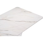 Керамический стол Бугун белый мрамор с прожилками/белый металл, белый 80x120x77 см  (артикул 10509878)  большой выбор товаров оптом и в розницу по низким ценам с доставкой