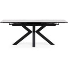 Керамический стол Бронхольм белый мрамор/черный металл, черный 80x140x77 см  (артикул 10509946)  большой выбор товаров оптом и в розницу по низким ценам с доставкой