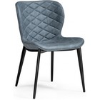 Стул на металлокаркасе Катабучи kiprus 11 металл/ткань, черный/серый 50x58x79 см 10510053