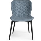 Стул на металлокаркасе Катабучи kiprus 11 металл/ткань, черный/серый 50x58x79 см 10510053