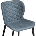 Стул на металлокаркасе Катабучи kiprus 11 металл/ткань, черный/серый 50x58x79 см 10510053