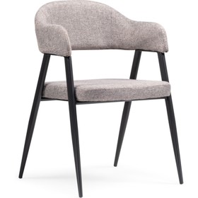 Стул для кухни Twin, на металлокаркасе, цвет чёрный/серый