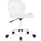Компьютерное кресло Вальд металл/экокожа, белый/белый 47x54x70 см - фото 110658483