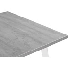 Стол деревянный Колон Лофт металл, бетон/белый 75x120x75 см - Фото 10