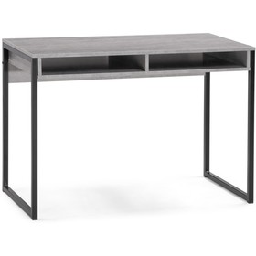 Компьютерный стол Леон Лофт металл, бетон/черный 55x110x75 см