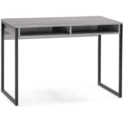 Компьютерный стол Леон Лофт металл, бетон/черный 55x110x75 см