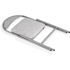 Стул на металлокаркасе Gikat металл/экокожа, серый/серый 45x43x82 см 10510497