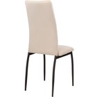 Стул на металлокаркасе Tod металл/велюр, черный/бежевый 43x56x102 см 10510552