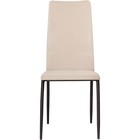 Стул на металлокаркасе Tod металл/велюр, черный/бежевый 43x56x102 см 10510552