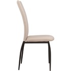 Стул на металлокаркасе Tod металл/велюр, черный/бежевый 43x56x102 см 10510552