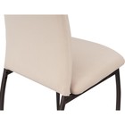 Стул на металлокаркасе Tod металл/велюр, черный/бежевый 43x56x102 см 10510552