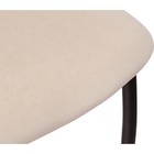 Стул на металлокаркасе Tod металл/велюр, черный/бежевый 43x56x102 см 10510552