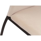 Стул на металлокаркасе Tod металл/велюр, черный/бежевый 43x56x102 см 10510552