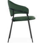 Стул на металлокаркасе Рансол металл/велюр, черный/зеленый 57x56x82 см 10510567
