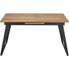 Стол деревянный Кхал металл, графит/черный 80x140x78 см  (артикул 10510772)  большой выбор товаров оптом и в розницу по низким ценам с доставкой