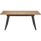 Стол деревянный Кхал металл, графит/черный 80x140x78 см  (артикул 10510772)  большой выбор товаров оптом и в розницу по низким ценам с доставкой