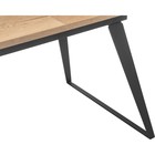 Стол деревянный Кхал металл, графит/черный 80x140x78 см  (артикул 10510772)  большой выбор товаров оптом и в розницу по низким ценам с доставкой