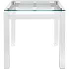 Стол стеклянный Бран ЛДСП, белый/дерево 74x104x76 см  (артикул 10510775)  большой выбор товаров оптом и в розницу по низким ценам с доставкой