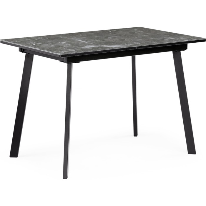 Стол стеклянный «Агни», 680×1100×750 мм, цвет королевский мрамор/чёрный