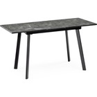 Стол стеклянный Агни металл, королевский мрамор/черный 68x110x75 см  (артикул 10510831)  большой выбор товаров оптом и в розницу по низким ценам с доставкой