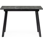 Стол стеклянный Агни металл, королевский мрамор/черный 68x110x75 см  (артикул 10510831)  большой выбор товаров оптом и в розницу по низким ценам с доставкой