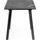 Стол стеклянный Агни металл, королевский мрамор/черный 68x110x75 см  (артикул 10510831)  большой выбор товаров оптом и в розницу по низким ценам с доставкой