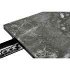 Стол стеклянный Агни металл, королевский мрамор/черный 68x110x75 см  (артикул 10510831)  большой выбор товаров оптом и в розницу по низким ценам с доставкой