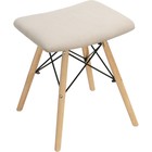 Табурет Ben массив бука/металл/ткань, натуральный/бежевый 41x39x44 см 10510876