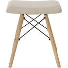 Табурет Ben массив бука/металл/ткань, натуральный/бежевый 41x39x44 см 10510876