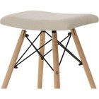 Табурет Ben массив бука/металл/ткань, натуральный/бежевый 41x39x44 см 10510876