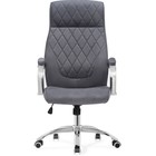 Кресло для руководителя Monte металл/велюр, хром/серый 65x72x117 см 10510883