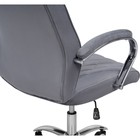 Кресло для руководителя Monte металл/велюр, хром/серый 65x72x117 см 10510883