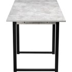 Стол деревянный Форли металл, бетон/черный 67x90x77 см - Фото 6