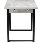 Стол деревянный Форли металл, бетон/черный 67x90x77 см - Фото 7