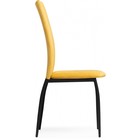 Стул на металлокаркасе Tod металл/вельвет, черный/желтый 43x52x101 см - Фото 3