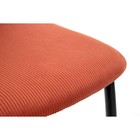 Стул на металлокаркасе Tod металл/вельвет, черный/Red 43x52x101 см - Фото 7