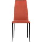 Стул на металлокаркасе Tod металл/вельвет, черный/Red 43x52x101 см - Фото 9