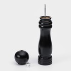 Мельница для специй Доляна, 21×4.5 см, металлический механизм, цвет чёрный - Фото 3