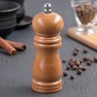 Мельница для специй Доляна, 13.5×4.5 см, металлический механизм, бежевая - Фото 1