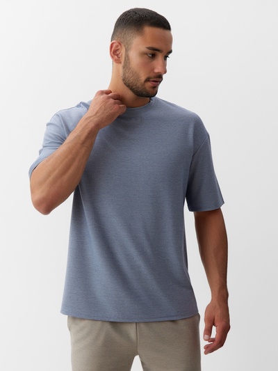 Футболка мужская MINAKU REGULAR: голубая, размер 48