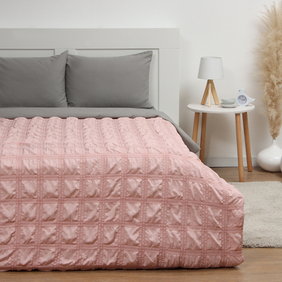 Покрывало 1.5-спальное LoveLife Texture: rosy, 150×220±5 см, микрофайбер