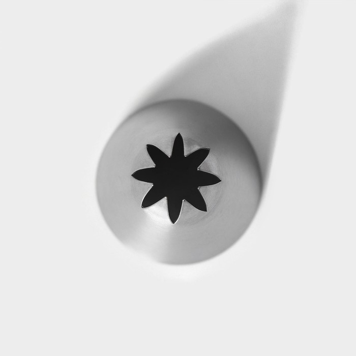 Насадка кондитерская «Закрытая звезда», d=3,4 см, выход 1,1 см, нержавеющая сталь - фото 1908247902