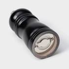 УЦЕНКА Мельница для специй Доляна «Дуновение леса», 10.5×4.5 см, керамический механизм, цвет чёрный - Фото 6