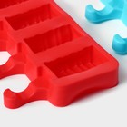 Набор форм для мороженого Доляна «Венеция», 3 шт., силикон, 19×11 см - Фото 4