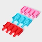 Набор форм для мороженого Доляна «Венеция», 3 шт., силикон, 19×11 см - Фото 5