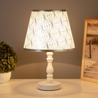 Лампа настольная "Ладья" 1x60Вт E27 белый 22х22х38см - фото 24690113