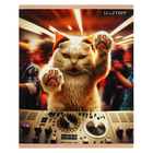 Тетрадь 48 листов в клетку, "Пушистый диджей", обложка мелованный картон, глянцевая ламинация, блок 60 г/м2, МИКС - фото 24644805