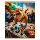 Тетрадь 48 листов в клетку, "Пушистый диджей", обложка мелованный картон, глянцевая ламинация, блок 60 г/м2, МИКС - фото 24644807